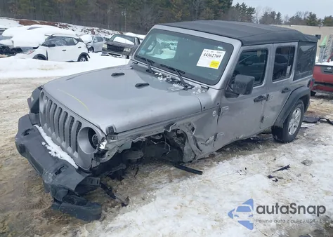 2020 Jeep Wrangler Unlimited Sport S 4X4 z USA, uszkodzony, nr VIN 1C4HJXDN2LW139126